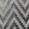 ADF Ziggurat Cut Velvet Silver | Medium/Heavyweight Velvet Fabric | Home Decor Fabric | 54" Wide