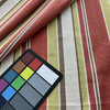 Laura & Kiran Yarn Dyed Outwest Malibu Stripe Twill Red Hay Multi | Medium/Heavyweight Woven Fabric | Home Decor Fabric | 56" Wide