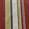 Laura & Kiran Yarn Dyed Outwest Malibu Stripe Twill Red Hay Multi | Medium/Heavyweight Woven Fabric | Home Decor Fabric | 56" Wide