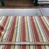 Laura & Kiran Yarn Dyed Outwest Malibu Stripe Twill Red Hay Multi | Medium/Heavyweight Woven Fabric | Home Decor Fabric | 56" Wide