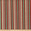 Laura & Kiran Yarn Dyed Outwest Zapata Stripe Woven Red/Black/Green | Medium/Heavyweight Woven Fabric | Home Decor Fabric | 56" Wide