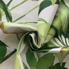 Mercado Lush Tropical Leaf Basketweave Print Pearl | Medium/Heavyweight Basketweave Fabric | Home Decor Fabric | 54" Wide