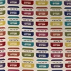 Multi EXCLUSIVE Mister Domestic Love is Love Canvas Pronoun Badges Rainbow | Medium Weight Canvas, Quilting Cotton Fabric | Home Decor Fabric | 60" Wide | Pride | LGBTQ+
