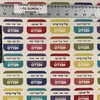 Multi EXCLUSIVE Mister Domestic Love is Love Canvas Pronoun Badges Rainbow | Medium Weight Canvas, Quilting Cotton Fabric | Home Decor Fabric | 60" Wide | Pride | LGBTQ+