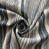 Waverly Long Hill Stripe Basketweave Charcoal | Medium/Heavyweight Basketweave Fabric | Home Decor Fabric | 54" Wide