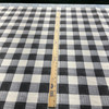 Painterly Plaid Ebony | Outdoor Home Decor Fabric | Black and White | Waterproof | PKL Studio | 54" Wide