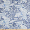 PKL Studio Serene Scenes Duck Sapphire | Medium Weight Duck Fabric | Home Decor Fabric | 54" Wide