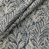 PKL Studio Climbing Leaves Woven Jacquard Indigo | Very Heavyweight Woven, Jacquard Fabric | Home Decor Fabric | 55" Wide
