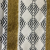 PKL Studio Stitched Path Embroidered Woven Oro | Medium Weight Duck Fabric | Home Decor Fabric | 54" Wide