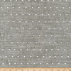PKL Studio Swiss Dot Embroidery Woven Salt & Pepper | Heavyweight Woven Fabric | Home Decor Fabric | 54" Wide
