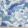 P Kaufmann Flamingo Road Lotus Pond Duck Nile Blue | Medium Weight Duck Fabric | Home Decor Fabric | 54" Wide