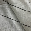 Victoria Wide Stripe Linen Smoke Grey | Lightweight Linen Fabric | Home Decor Fabric | 55" Wide