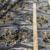 tfa Zen Master Embroidered Velvet Slate | Very Heavyweight Velvet Fabric | Home Decor Fabric | 56" Wide