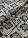 Arizona Chenille Jacquard Black | Upholstery Fabric | Aztec Design in Black / Taupe / Brown  | Heavyweight | 56" Wide | By the Yard