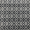 Geometric Diamonds | Black / Off White | Heavyweight Chenille Fabric | Home Decor Fabric | 57" Wide