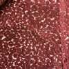 Europatex Safari Leopard Velvet Burgundy | Very Heavyweight Velvet Fabric | Home Decor Fabric | 55" Wide