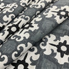 Comersan Fabrics Cartago Woven Gray And Black | Very Lightweight Woven Fabric | Home Decor Fabric | 55" Wide