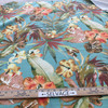 Comersan Fabrics Miami Duck Blue/Orange | Lightweight Duck Fabric | Home Decor Fabric | 55" Wide