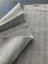 Number One Textiles Herringbone Linen Grey | Medium/Heavyweight Linen Fabric | Home Decor Fabric | 54" Wide
