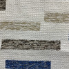 Performatex Block Weave Outdoor Woven Blue & Brown Mix | Heavyweight Outdoor, Jacquard Fabric | Home Decor Fabric | 54" Wide