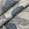 Modern Coastal Bellamy Donegal Woven Chambray Blue | Heavyweight Woven Fabric | Home Decor Fabric | 54" Wide