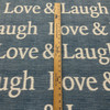 Hot Tropics Love and Laugh Donegal Woven Chambray Blue | Heavyweight Woven Fabric | Home Decor Fabric | 54" Wide