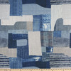 Global Geos Shashiko Patch Donegal Woven Denim | Heavyweight Woven Fabric | Home Decor Fabric | 54" Wide