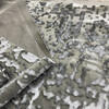 118" Allendale Abstract Embroidered Velvet Silver | Medium/Heavyweight Velvet Fabric | Home Decor Fabric | 118" Wide