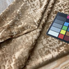 118" Allendale Abstract Crushed Velvet Gold | Medium/Heavyweight Velvet Fabric | Home Decor Fabric | 118" Wide