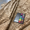 118" Allendale Abstract Crushed Velvet Gold | Medium/Heavyweight Velvet Fabric | Home Decor Fabric | 118" Wide