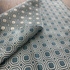 Blair Octagon Matelasse Aqua | Heavyweight Matelasse Fabric | Home Decor Fabric | 54" Wide