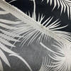 Terrasol Panama Outdoor Black | Outdoor Home Decor Fabric | Tropical Leaves Black and White | Medium Weight | 54" Wide | By the Yard