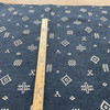Covington Divya Abstract Jacquard Navy | Heavyweight Jacquard Fabric | Home Decor Fabric | 57" Wide