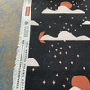 Cloud9 Organic Easy Weekend Canvas Moonrise Black | Medium Weight Canvas Fabric | Home Decor Fabric | 44" Wide