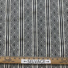Laura & Kiran Bedouin Stripe Woven Black | Medium/Heavyweight Woven Fabric | Home Decor Fabric | 56" Wide