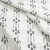 Laura & Kiran Cross Hatch Woven Black on White | Medium/Heavyweight Woven, Ottoman Fabric | Home Decor Fabric | 56" Wide