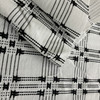 Laura & Kiran Cross Hatch Woven Black on White | Medium/Heavyweight Woven, Ottoman Fabric | Home Decor Fabric | 56" Wide