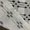 Laura & Kiran Cross Hatch Woven Black on White | Medium/Heavyweight Woven, Ottoman Fabric | Home Decor Fabric | 56" Wide