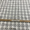 Laura & Kiran Cross Hatch Woven Black on White | Medium/Heavyweight Woven, Ottoman Fabric | Home Decor Fabric | 56" Wide