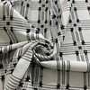 Laura & Kiran Cross Hatch Woven Black on White | Medium/Heavyweight Woven, Ottoman Fabric | Home Decor Fabric | 56" Wide
