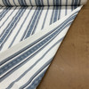 Laura & Kiran Romo Stripe Canvas Blue | Medium/Heavyweight Canvas Fabric | Home Decor Fabric | 56" Wide