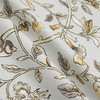 Waverly Summer Isles Floral Slub Duck Dove | Medium Weight Duck Fabric | Home Decor Fabric | 54" Wide