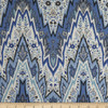 Williamsburg Bray Flamestitch Twill Indigo | Medium/Heavyweight Twill Fabric | Home Decor Fabric | 54" Wide