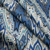 Williamsburg Bray Flamestitch Twill Indigo | Medium/Heavyweight Twill Fabric | Home Decor Fabric | 54" Wide