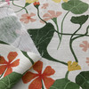 Elana Gabrielle Nasturtiums Basketweave Nectar | Medium/Heavyweight Basketweave Fabric | Home Decor Fabric | 54" Wide