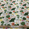 Elana Gabrielle Nasturtiums Basketweave Nectar | Medium/Heavyweight Basketweave Fabric | Home Decor Fabric | 54" Wide