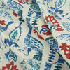 PKL Studio Peacock Parade Slub Duck Luna | Medium Weight Duck Fabric | Home Decor Fabric | 54" Wide