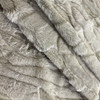 EZ Fabric Frosted Four Seasons Snuggle Faux Fur Fossil/Grey Dirty Off White | Very Heavyweight Faux Fur Fabric | Home Decor Fabric | 58" Wide