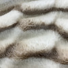 White/Mushroom EZ Fabric Stretch Faux Fur Snow Chinchilla Snuggle White/Mushroom | Very Heavyweight Faux Fur Fabric | Home Decor Fabric | 58" Wide