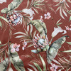 Marsala STOF France Digital Chloris Satin Marsala | Medium Weight Satin Fabric | Home Decor Fabric | 55" Wide